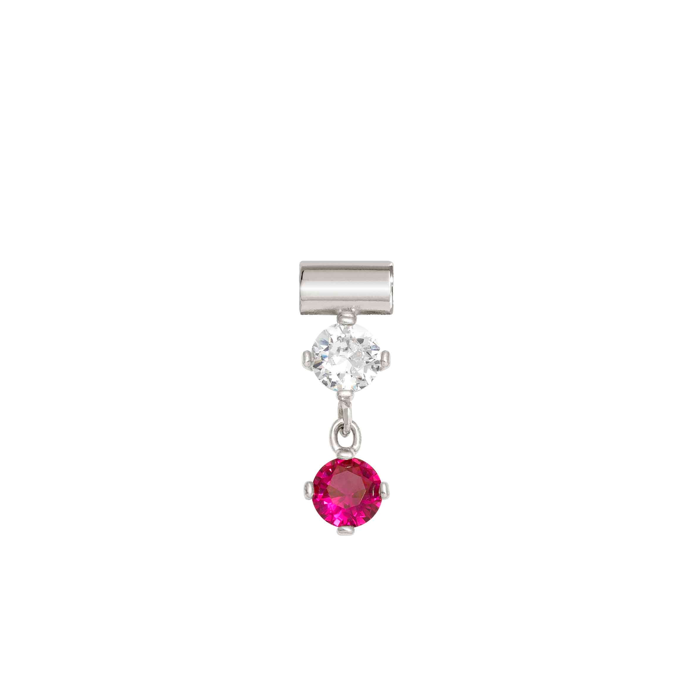 Nomination Ciondolo SeiMia con Cubic Zirconia Rosso e Bianco