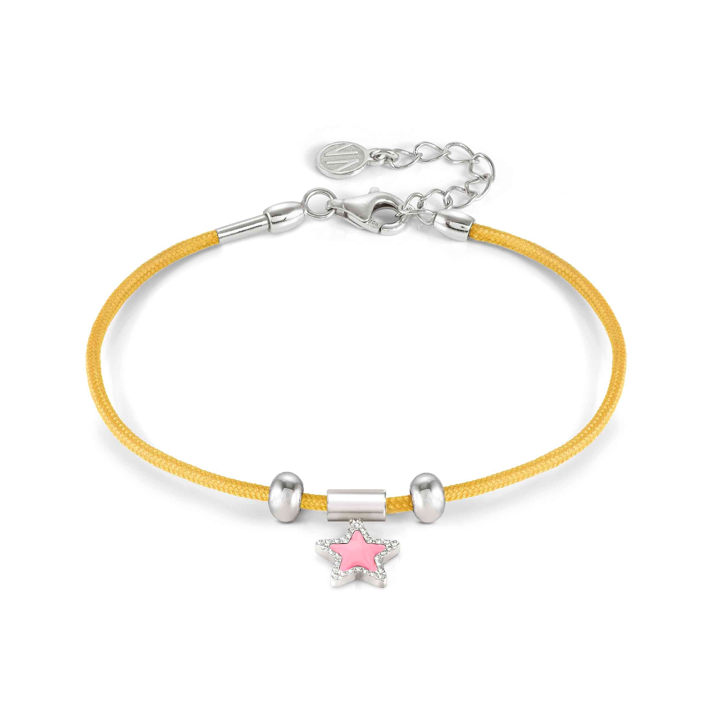 Nomination Bracciale SeiMia Giallo con Stella Fucsia