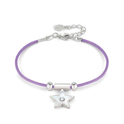 Bracciale SeiMia Lilla con Stella Madreperla Bracciale composto con pendente in Madreperla
