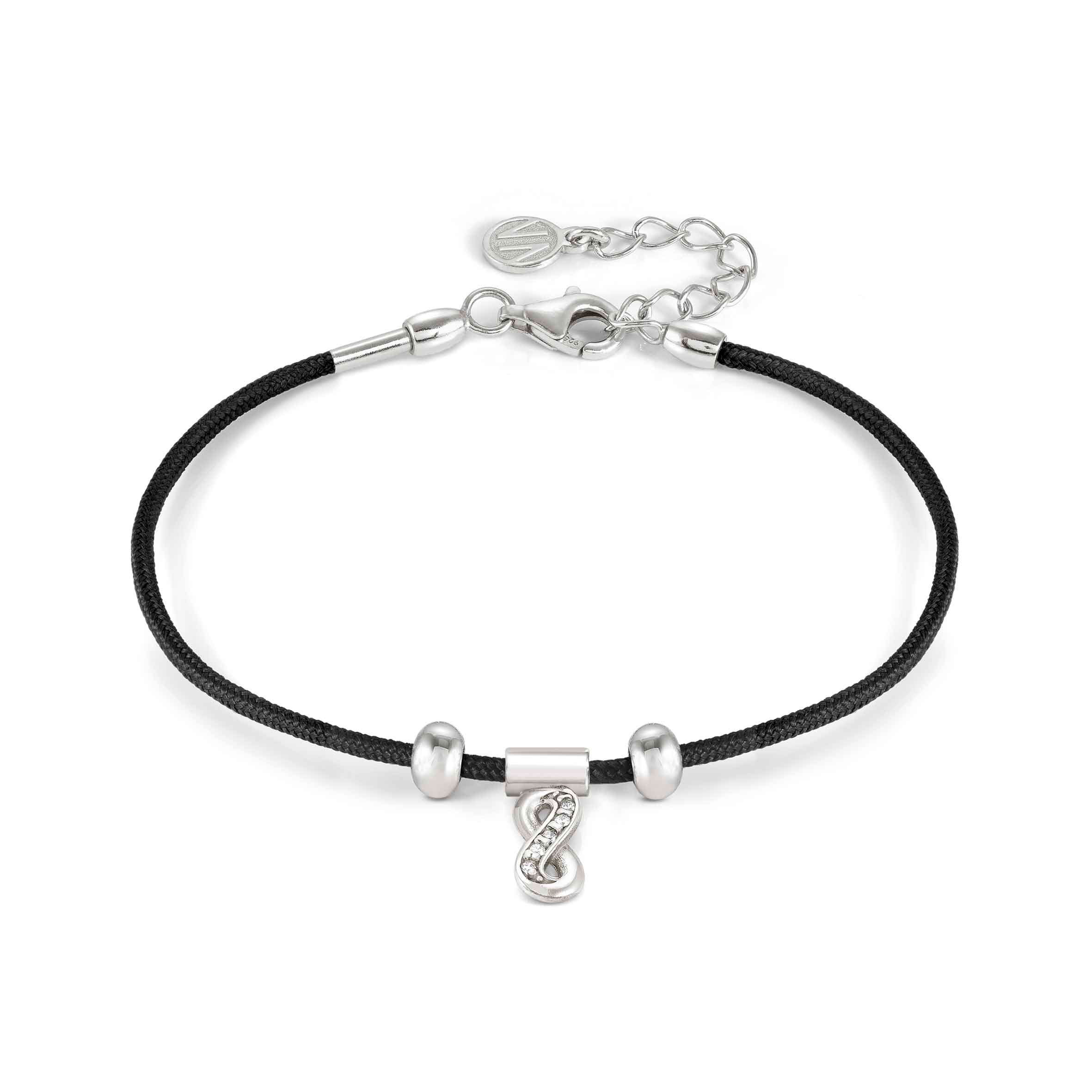Nomination Bracciale SeiMia Nero con Infinito