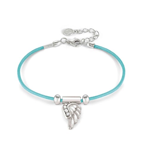 Bracelet SeiMia turquoise avec aile Bracelet composé avec pendentif en argent
