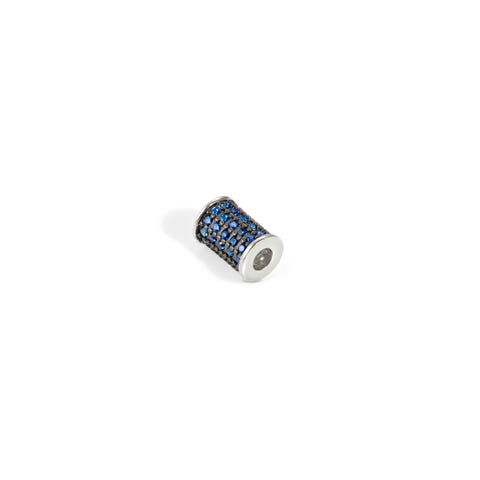 SeiMia spacer tube with Blue Cubic Zirconia Decorative element with coloured stones