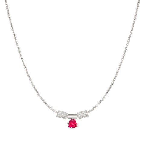 SeiMia necklace with Red Heart pendant  Sterling silver SeiMia Ready to Wear necklace with Red CZ Heart pendant