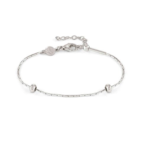 SeiMia bracelet, made to be personalised Sterling silver bracelet with white rhodium treated finish