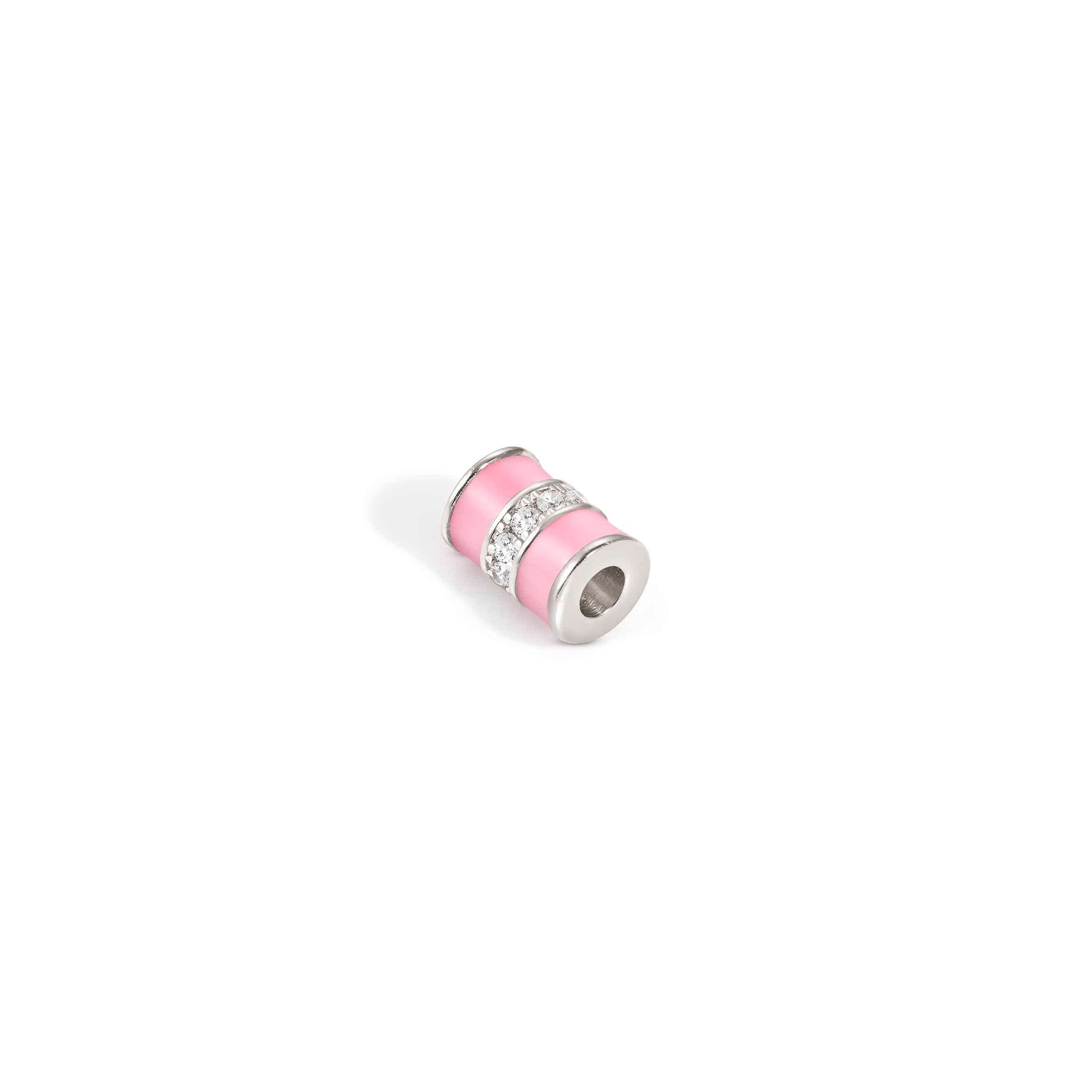 Nomination Dettaglio SeiMia smalto rosa e CZ bianchi
