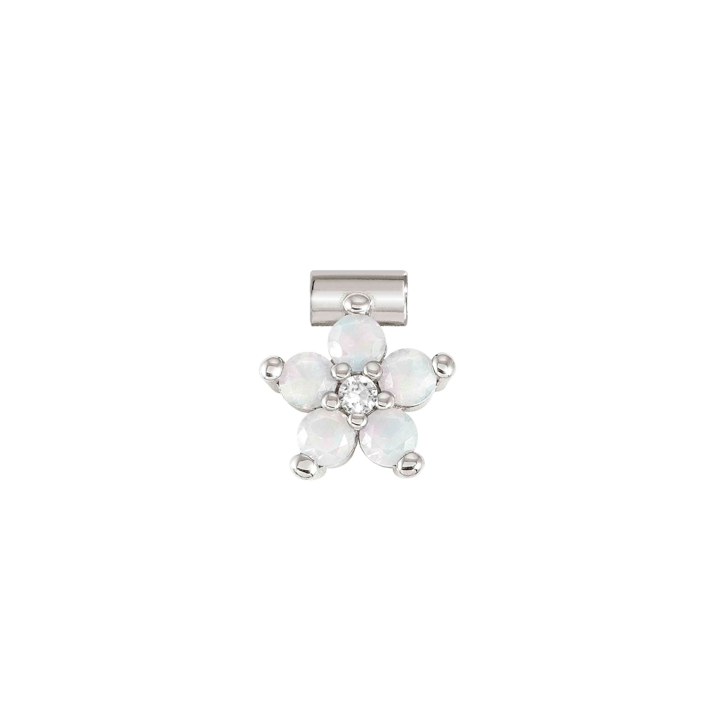 Nomination Ciondolo SeiMia fiore grande con Opale e CZ bianco