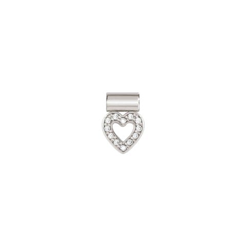 SeiMia pendant, Heart with CZ Sterling silver pendant with Heart in Cubic Zirconia