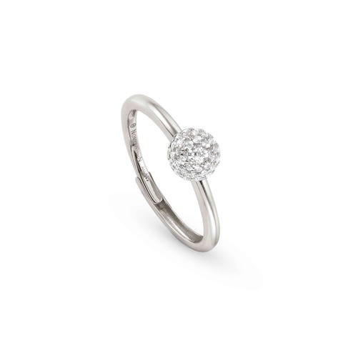 Bague Soul avec pierres blanches Bague en argent et zircons cubiques