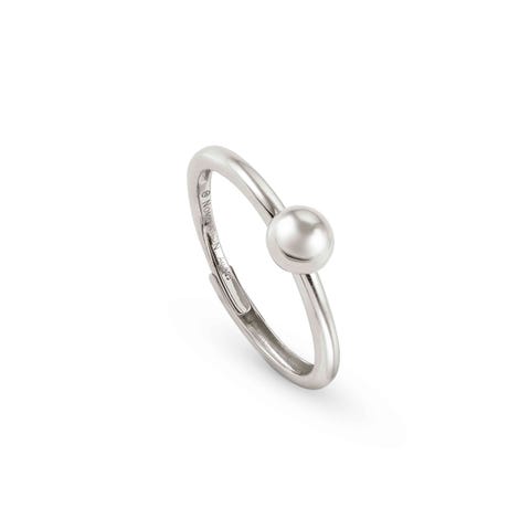 Soul ring in sterling silver Ring with central detail