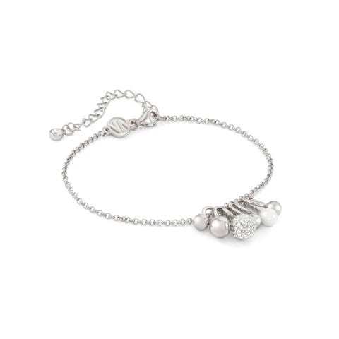 Armband Soul mit Stein und Perle Armband in Silber mit Anhängern