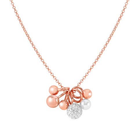 Collier Soul avec pendentifs Collier en Argent pierres et perle