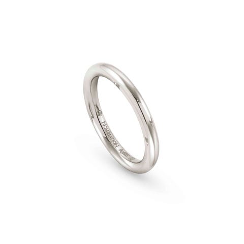 Endless small band ring Smooth ring in sterling silver