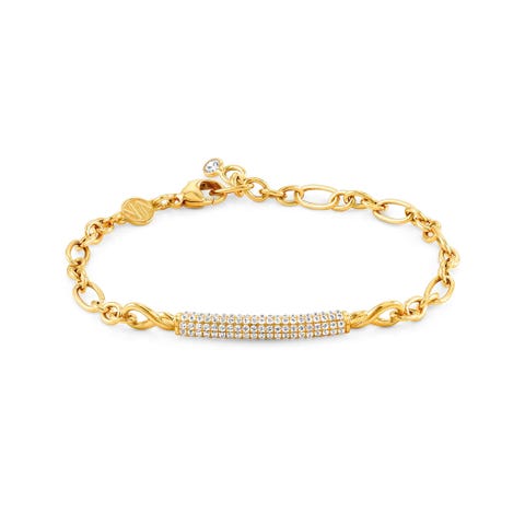 Bracelet Endless avec barre Bracelet en argent et pierre