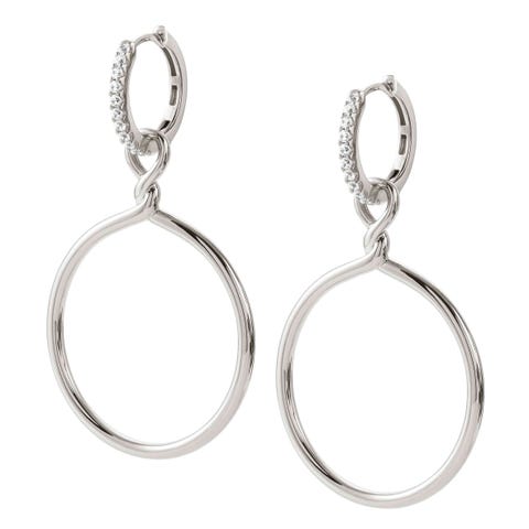 Boucles d’oreilles Endless avec grand anneau  Grandes boucles d’oreilles en argent