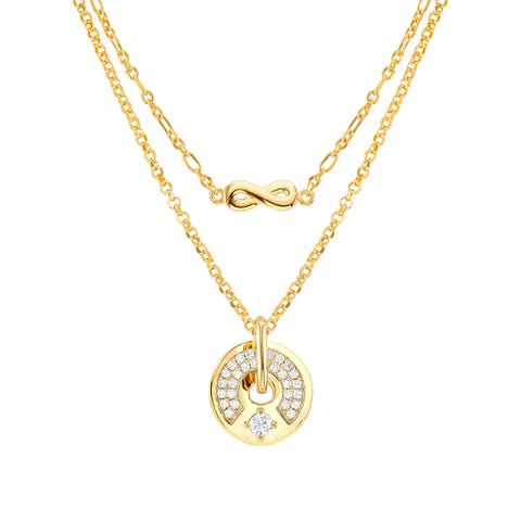 Collana Sentimental con infinito Collana in Argento e pietre