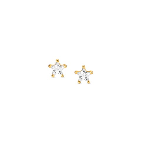 Sentimental earrings, Star Earrings in sterling silver