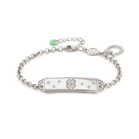 Bracciale Talismani FORTUNA con simbolo Quadrifoglio Bracciale in argento con quadrifoglio