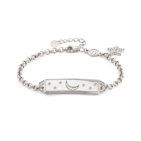 Bracciale Talismani SOGNI con simbolo Stella Bracciale in argento con stella e luna