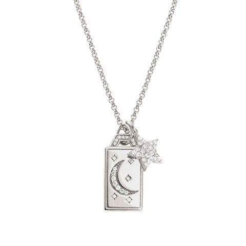 Collana Talismani SOGNI con simbolo Stella Collana in argento con stella e luna