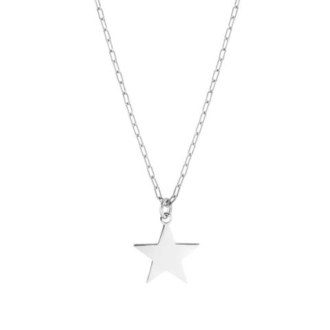 Collar Made For You con colgante Estrella Collar en plata de ley con colgante grabable