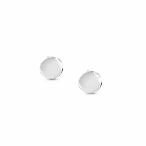 Made For You Earrings with Circle symbol Earrings in sterling silver, can be personalsed