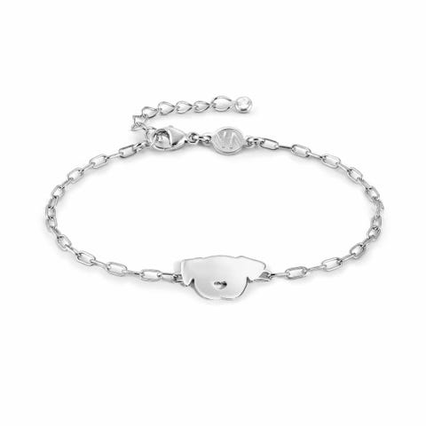 Made for You bracelet, Dog Sterling silver bracelet, can be engraved