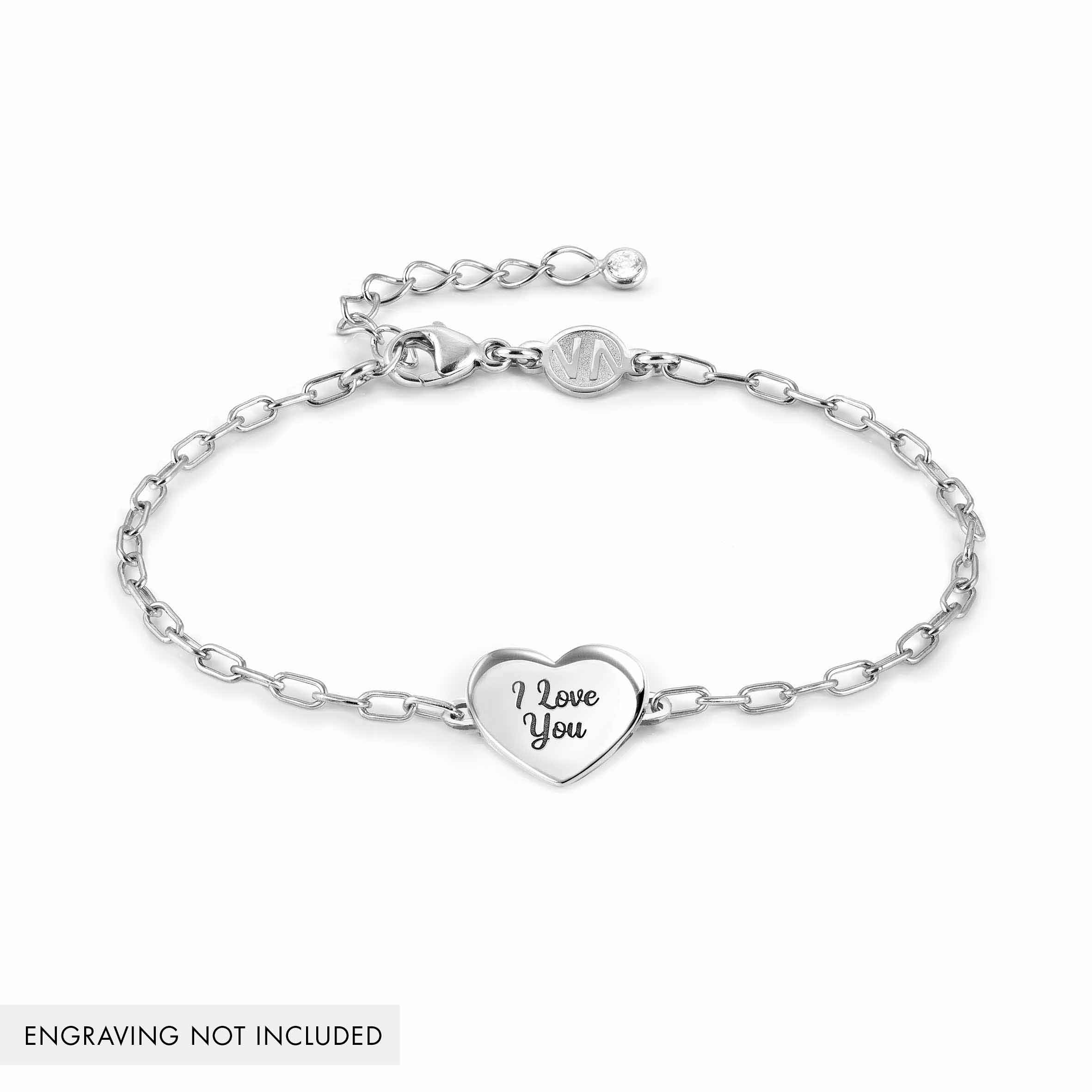 Human Made - HEART SILVER BRACELET | HBX - Globally Curated