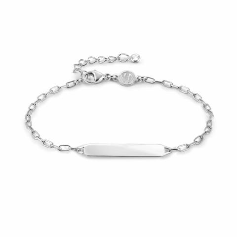Made for you bracelet, Engraving Tag Sterling silver bracelet that can be engraved