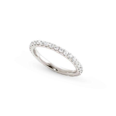 Lovelight ring in sterling silver Simple stacking ring with stones