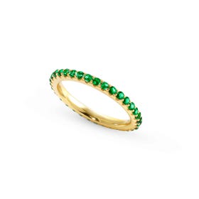 Lovelight ring, Green stones Nomination 149700