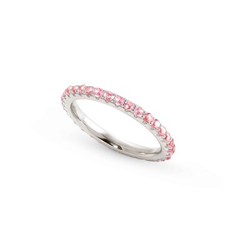 Anillo Lovelight C.Zirconia rosa Anillo tipo alianza en plata con Cubic Zirconia