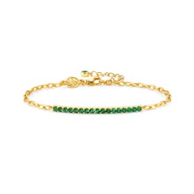 Armband Lovelight mit grünen Steinen Nomination 149703