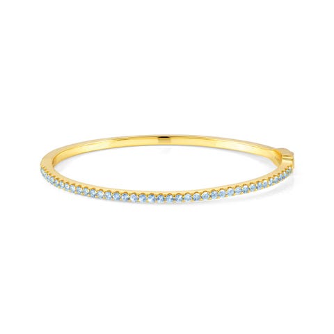 Bracelet Lovelight pierres azures Bracelet rigide en argent et pierres