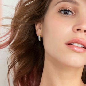 Lovelight earrings, continuous hoop Nomination 149709-2