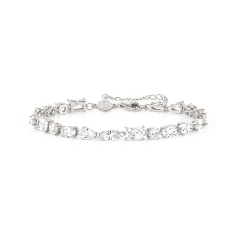 Bracciale Colour Wave in argento Bracciale argento 925 con pietre bianche