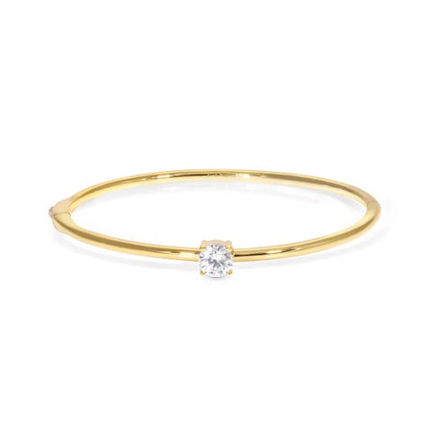 Armreif Colour Wave mit Zirkonia Armreif in 925er Silber mit Cubic Zirkonia in der Mitte
