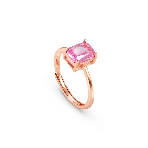 Anello Colour Wave con Zircone rosa Anello Colour Wave con Zircone rosa