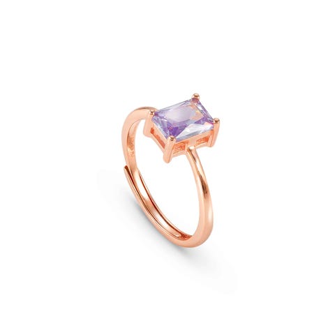 Anello Colour Wave con Zircone viola Anello Colour Wave con Zircone viola