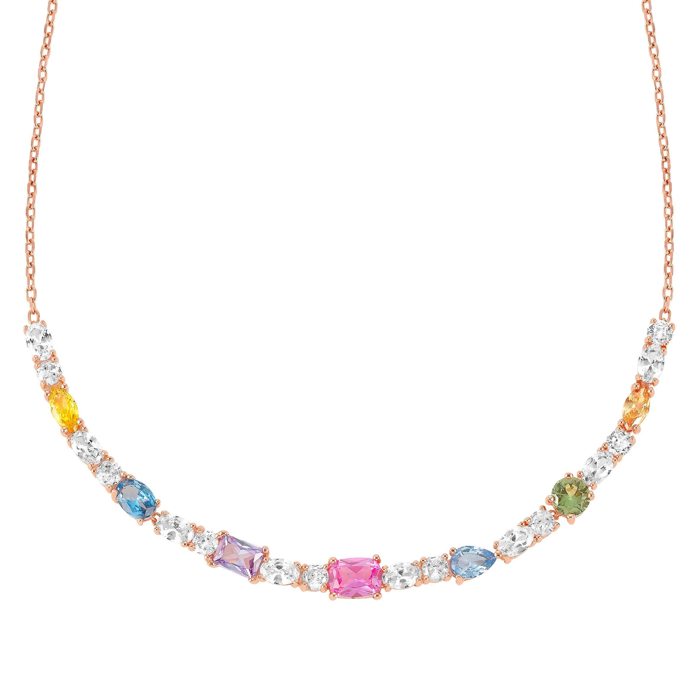 Nomination Collana Colour Wave mix pietre colorate