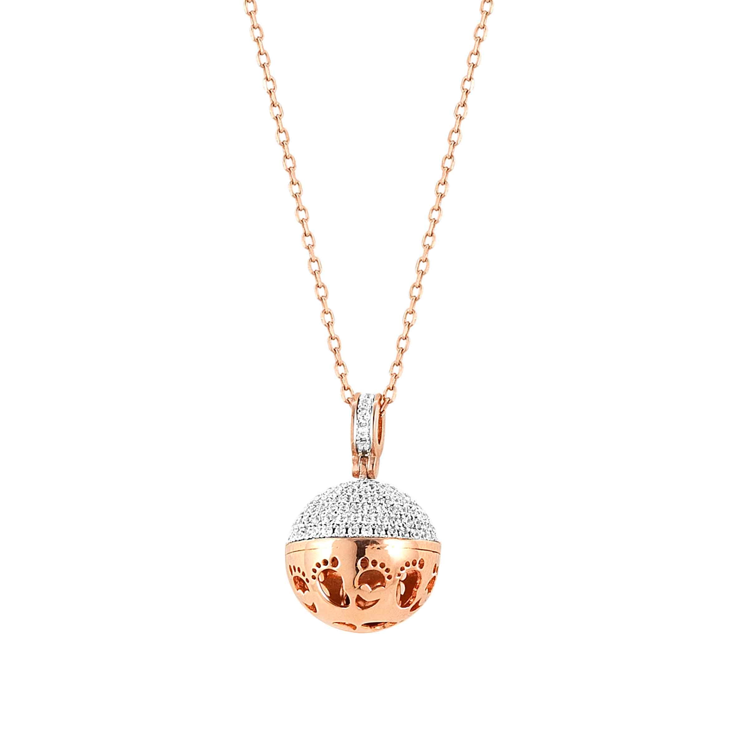 Nomination Collana New Born piedini oro rosa