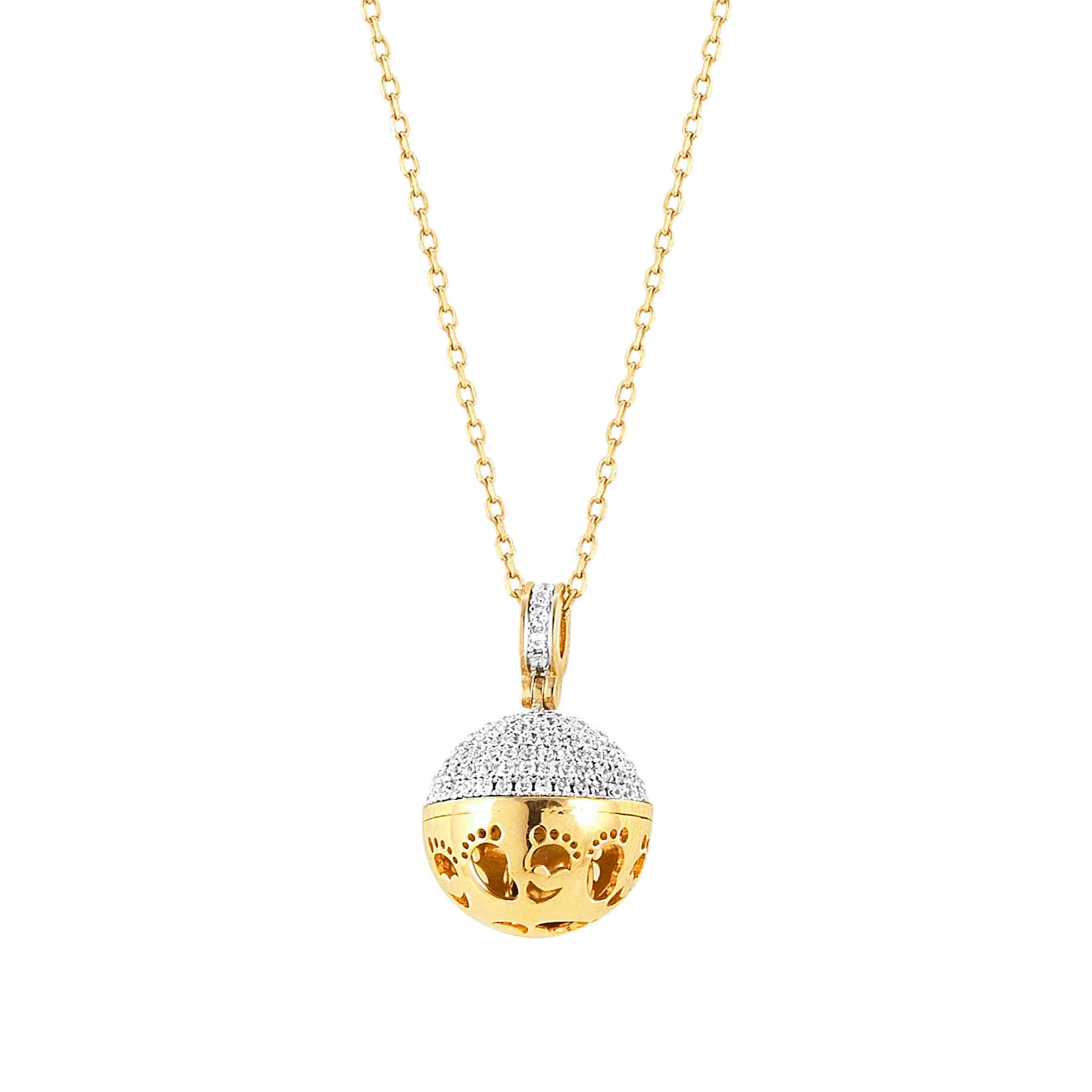 Nomination Collana New Born piedini oro giallo