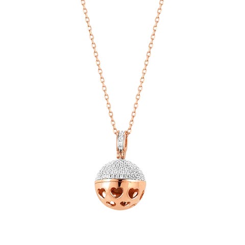Collar New Born Corazones Oro rosa Collar 