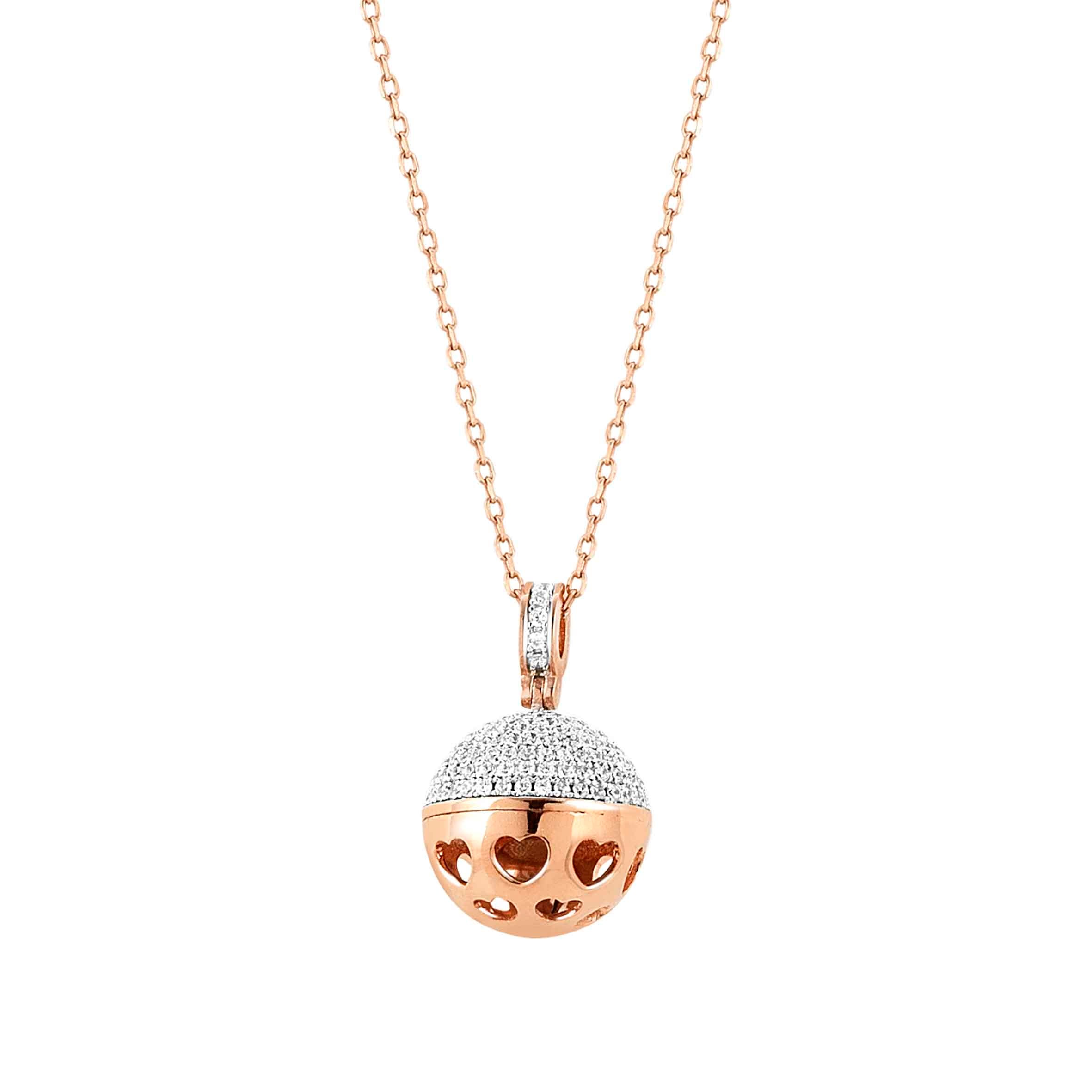Nomination Collana New Born cuori oro rosa