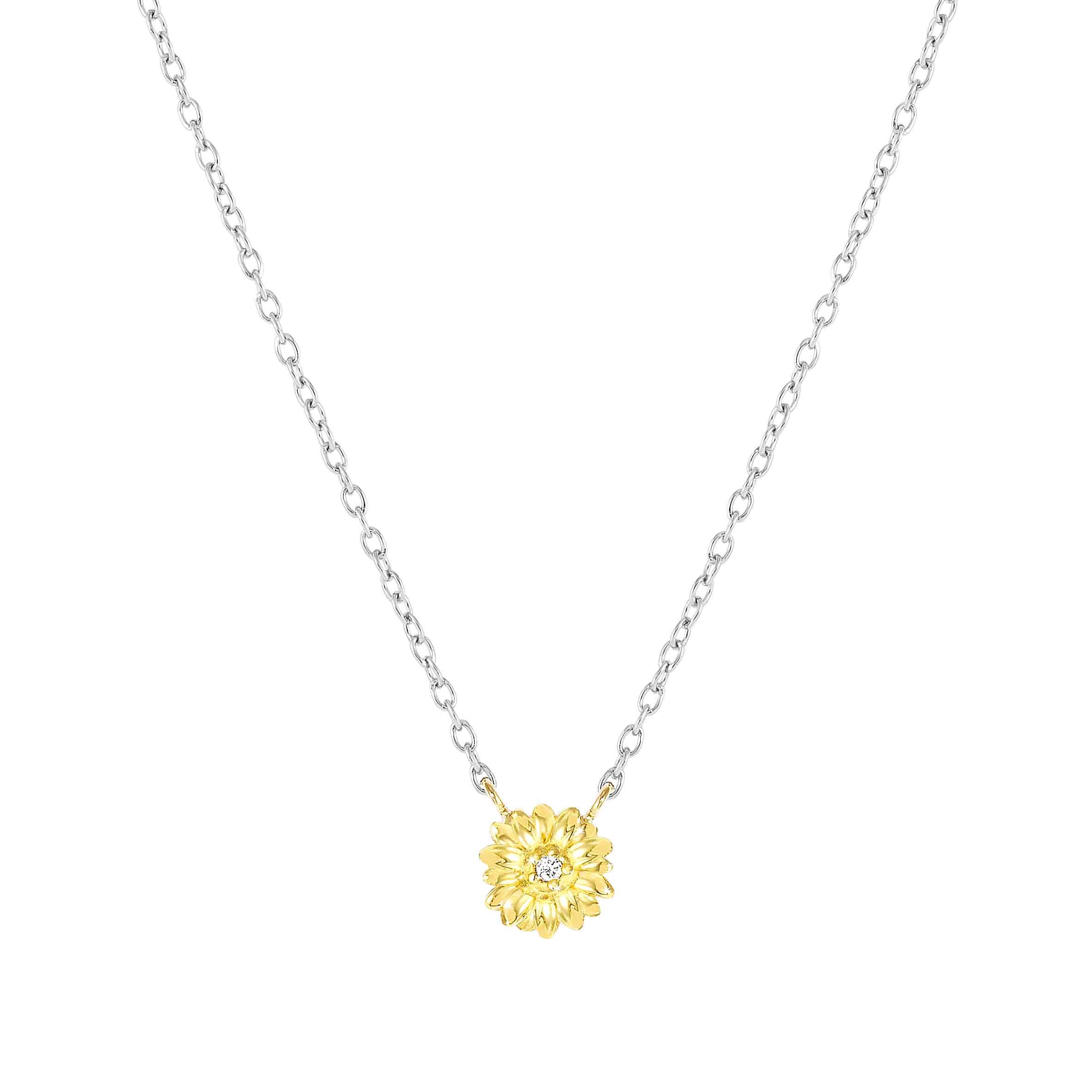 Nomination Collana MyTreasure Fiore in Oro e Diamanti