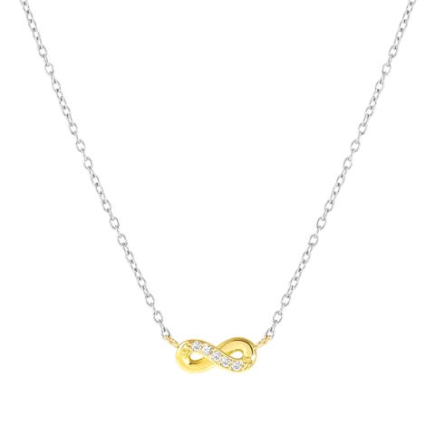 Collar MyTreasure Infinito en Oro y Diamantes Collar en Acero y Oro 750 con Diamantes Lab Grown