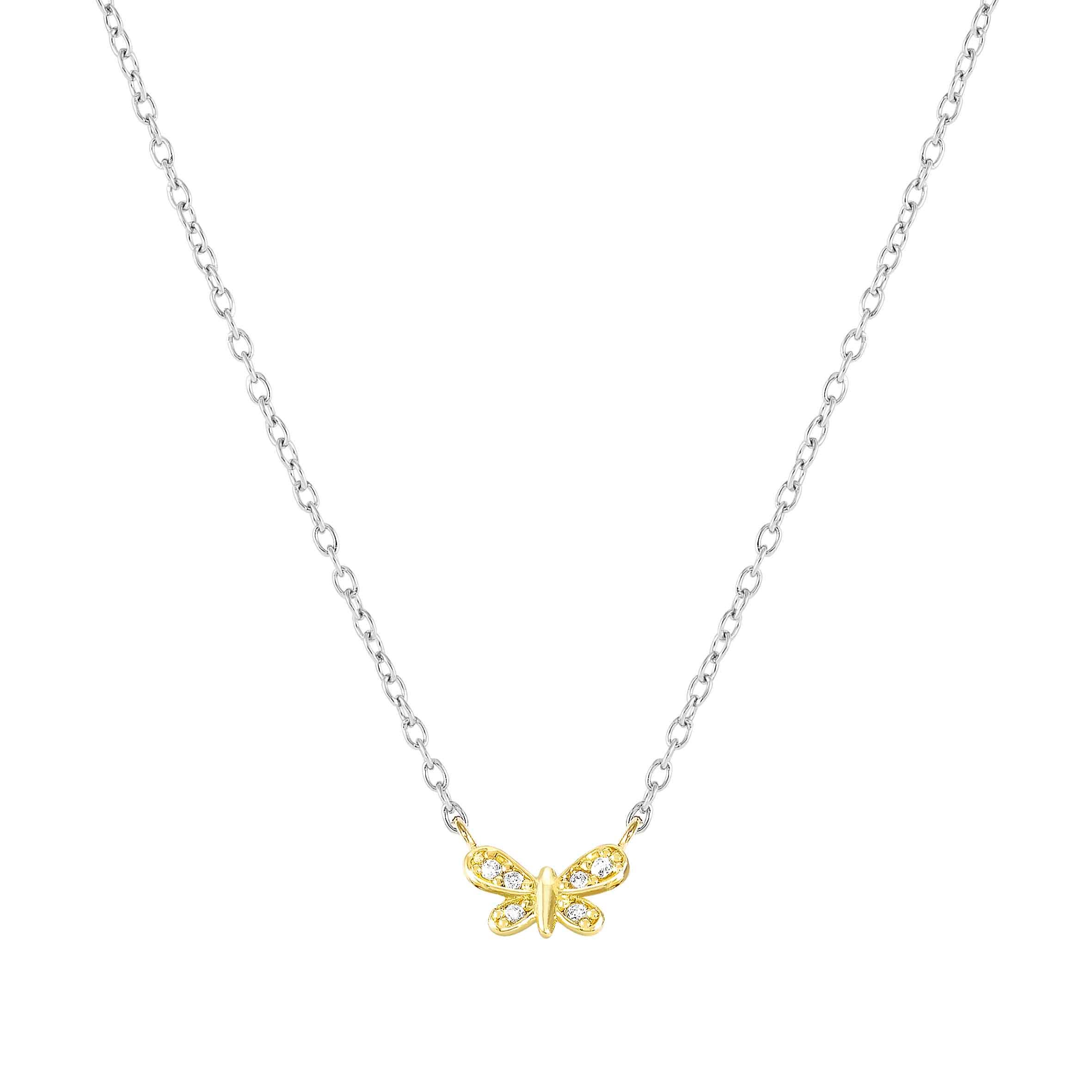 Nomination Collana MyTreasure Farfalla in Oro e Diamanti