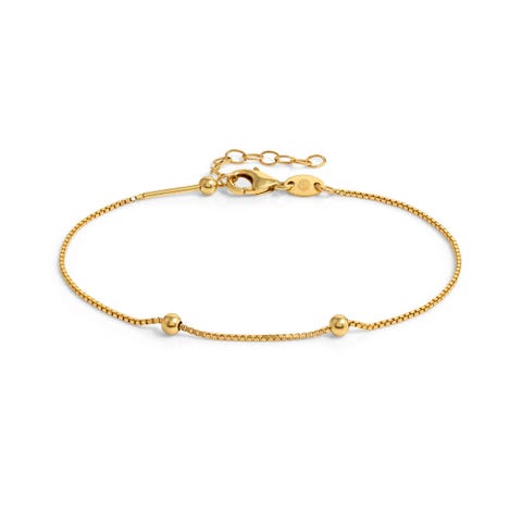 SeiMia Gold bracelet, to personalise Bracelet with stoppers in yellow gold