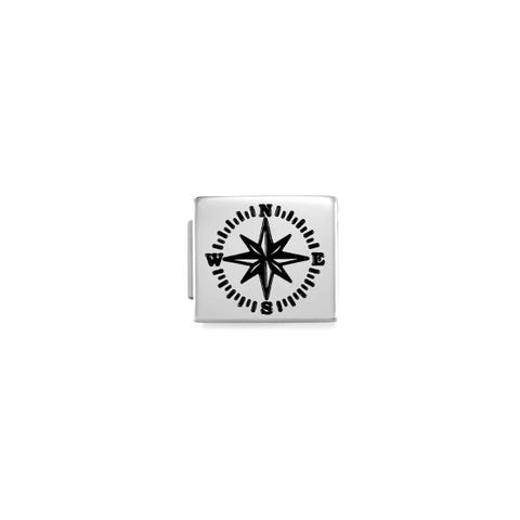 Composable GLAM Link with Wind Rose Link with enamel symbol