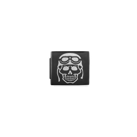 Composable GLAM Black PVD Link with Biker Skull Stainless steel Link with Black PVD colour coating