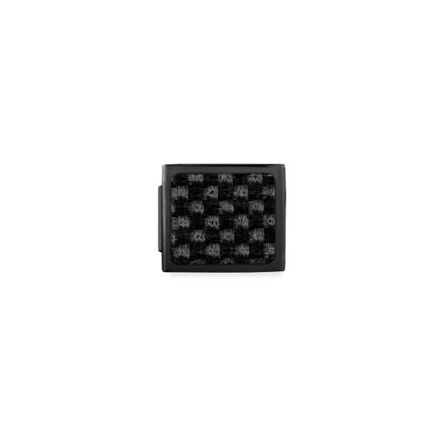 Link Composable GLAM Pvd noir avec Carbone Link avec finition PVD et décoration noire